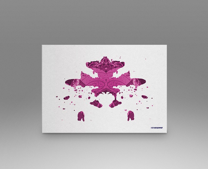 Pink Rorschach Test Print