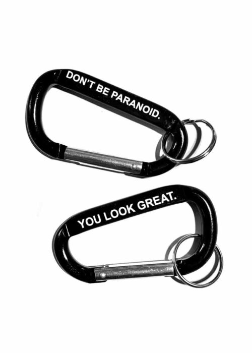 don't be paranoid. you look great. Carabiner