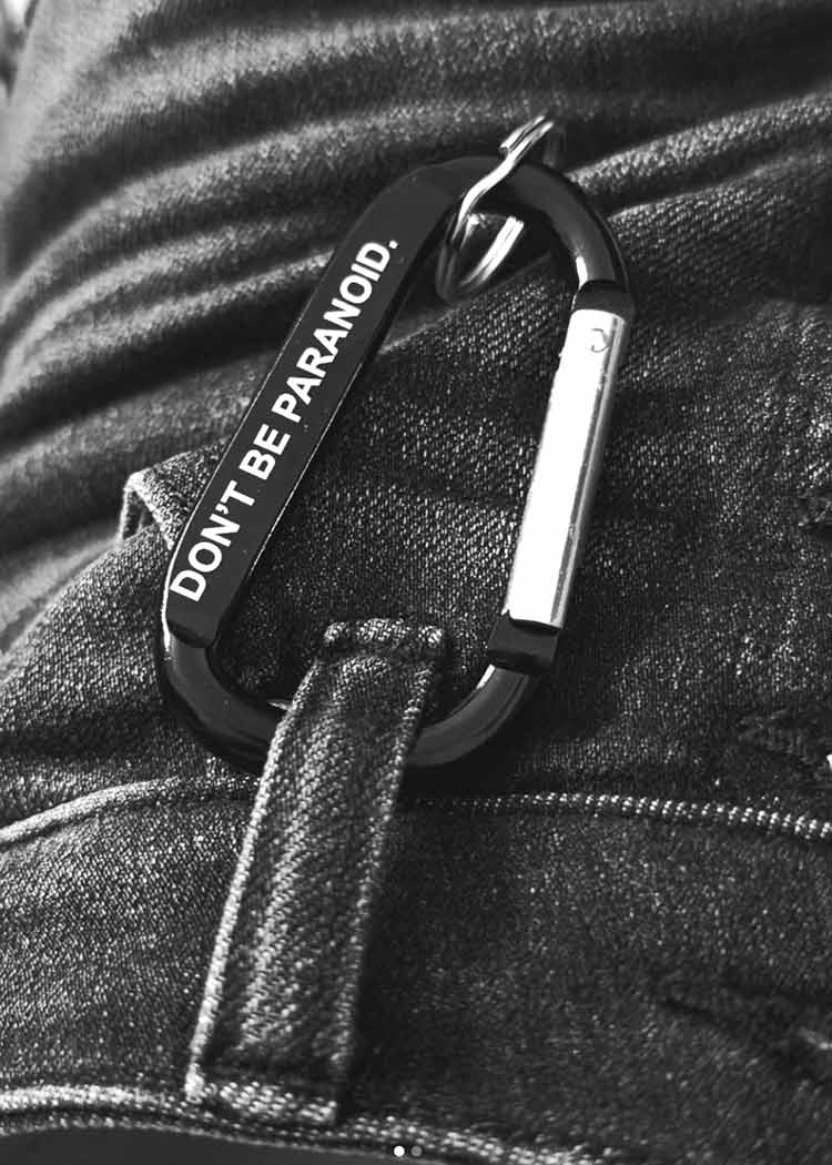 don't be paranoid. you look great. Carabiner