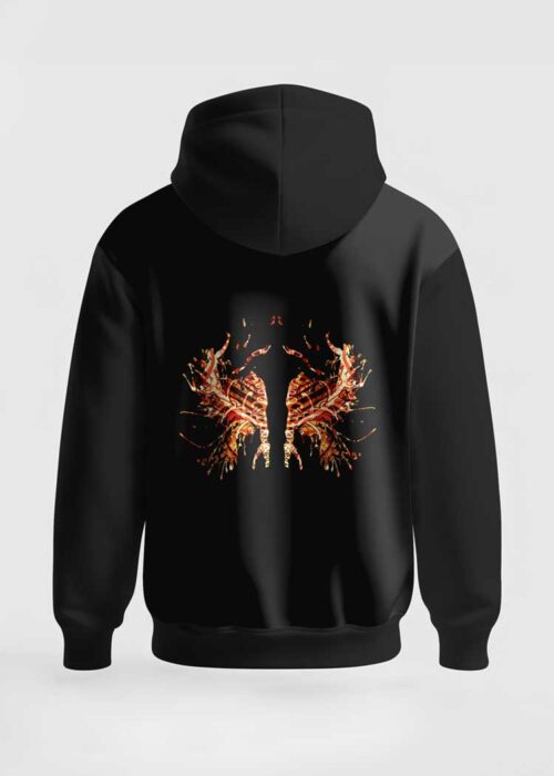 Black Fire Rorschach - Mental Health Hoodie Sweatshirt